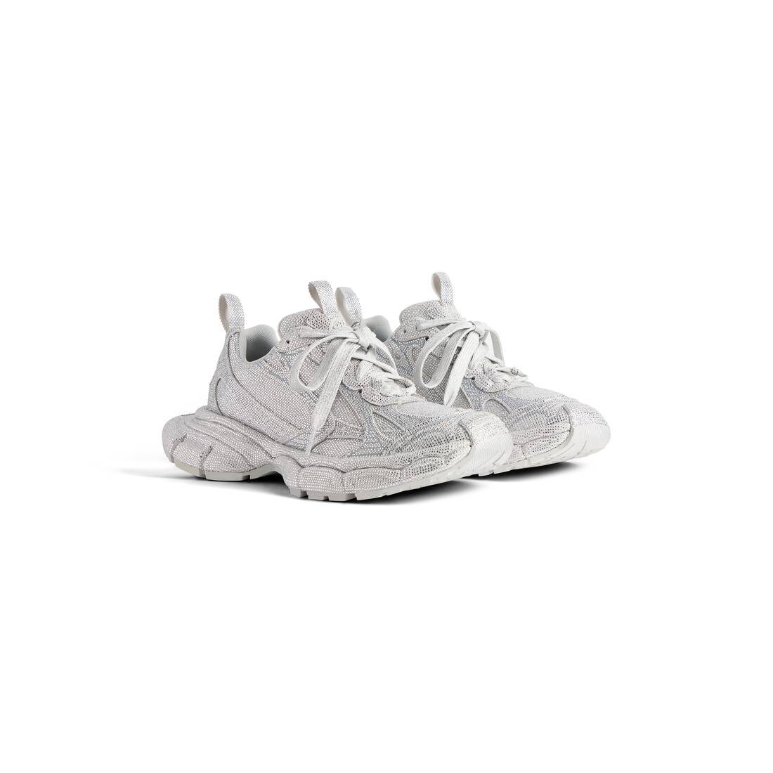 Men’s 3xl Sneaker With Rhinestones  in Light Grey - Image 2